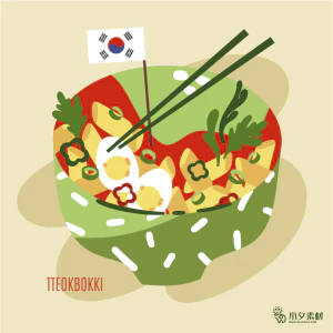 可爱卡通食品寿司中餐面条饺子插画AI矢量设计素材【125】