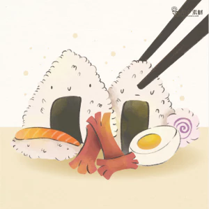 可爱卡通食品寿司中餐面条饺子插画AI矢量设计素材【127】
