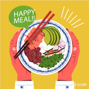 可爱卡通食品寿司中餐面条饺子插画AI矢量设计素材【144】