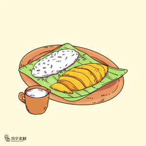 可爱卡通食品寿司中餐面条饺子插画AI矢量设计素材【159】