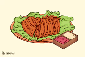 可爱卡通食品寿司中餐面条饺子插画AI矢量设计素材【162】