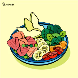 可爱卡通食品寿司中餐面条饺子插画AI矢量设计素材【168】