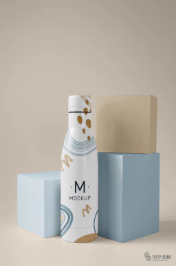 饮料牛奶瓶子纯净水矿泉水包装智能贴图样机模板PSD分层设计素材【028】