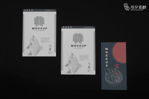 企业画册折页智能贴图文创样机模板PSD分层设计素材【008】