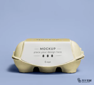 鸡蛋盒子包装智能贴图食品智能样机模板PSD分层设计素材【012】