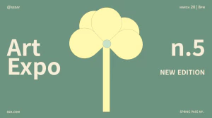 小清新春天春季简约手绘花朵元素奶油色系海报模板PSD设计素材【004】