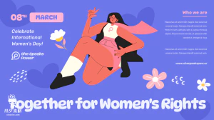 创意趣味卡通ins风三八38妇女节节日海报banner模板PSD设计素材【007】