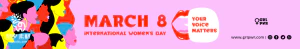 潮流创意趣味38三八妇女节节日海报banner模板PSD分层设计素材【005】