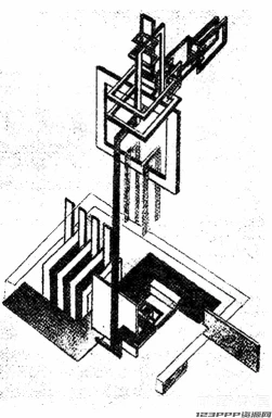 美式复古怀旧建筑人物黑白老照片剪报拼贴画剪贴画png免抠图素材【052】