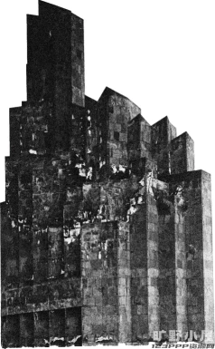 美式复古怀旧建筑人物黑白老照片剪报拼贴画剪贴画png免抠图素材【113】