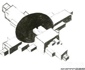 美式复古怀旧建筑人物黑白老照片剪报拼贴画剪贴画png免抠图素材【289】