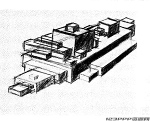 美式复古怀旧建筑人物黑白老照片剪报拼贴画剪贴画png免抠图素材【290】