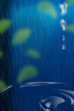 24节气雨水背景海报插画PSD分层设计素材【019】