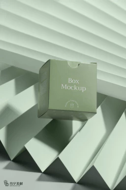 包装美妆纸盒盒子智能贴图文创毕设样机模板PSD分层设计素材【004】
