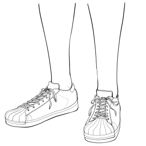 动漫人体结构线稿素材美术临摹绘画漫画表情动态透视图片资料:各式人体穿鞋的脚姿态线稿(031) 动漫人体结构线稿素材美术临摹绘画漫画表情动态透视图片资料:各式人体穿鞋的脚姿态线稿【031】