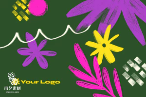 抽象创意春季花朵元素宣传促销折扣海报banner模板PSD设计素材【006】