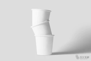 水杯纸杯智能贴图创意文创毕设样机模板PSD分层设计素材【002】