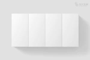 纸盒盒子智能包装贴图文创样机模板PSD分层设计素材【018】