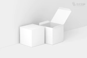 纸盒盒子智能包装贴图文创样机模板PSD分层设计素材【021】