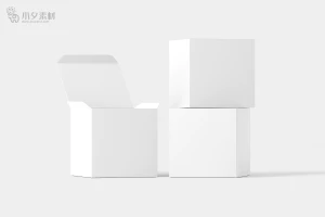 纸盒盒子智能包装贴图文创样机模板PSD分层设计素材【042】