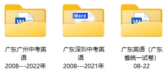 2008-2022年广东省多地区中考英语试卷合集(含答案)(doc格式下载)[s1051]